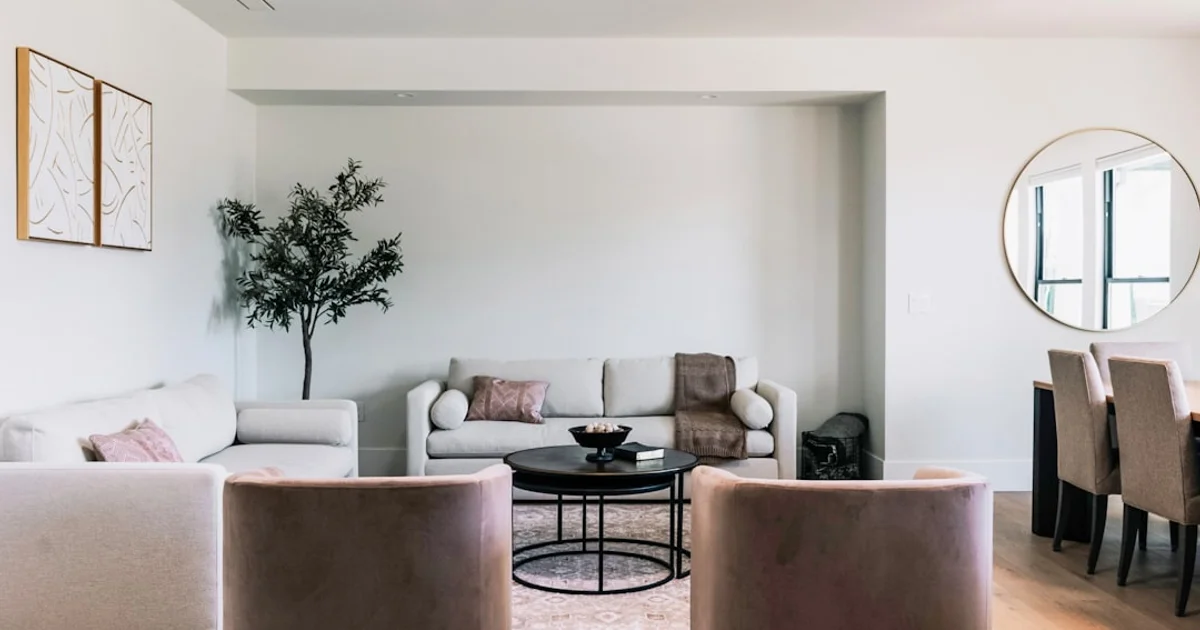 Salon meublé d'un appartement en location à Tunis avec documents fiscaux